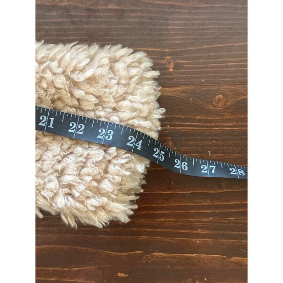 Paper Crane Ultra Soft FuzzyTeddy Bear Coat M Tan Cream Soft Girl Coquette - Picture 11 of 13